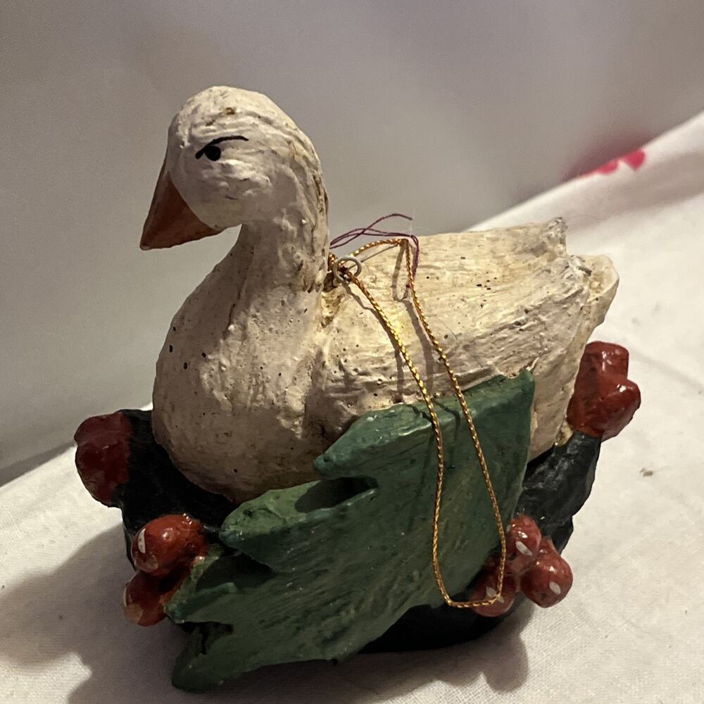 Vtg House of Hatten 12 Days of Christmas Geese A Laying Ornament